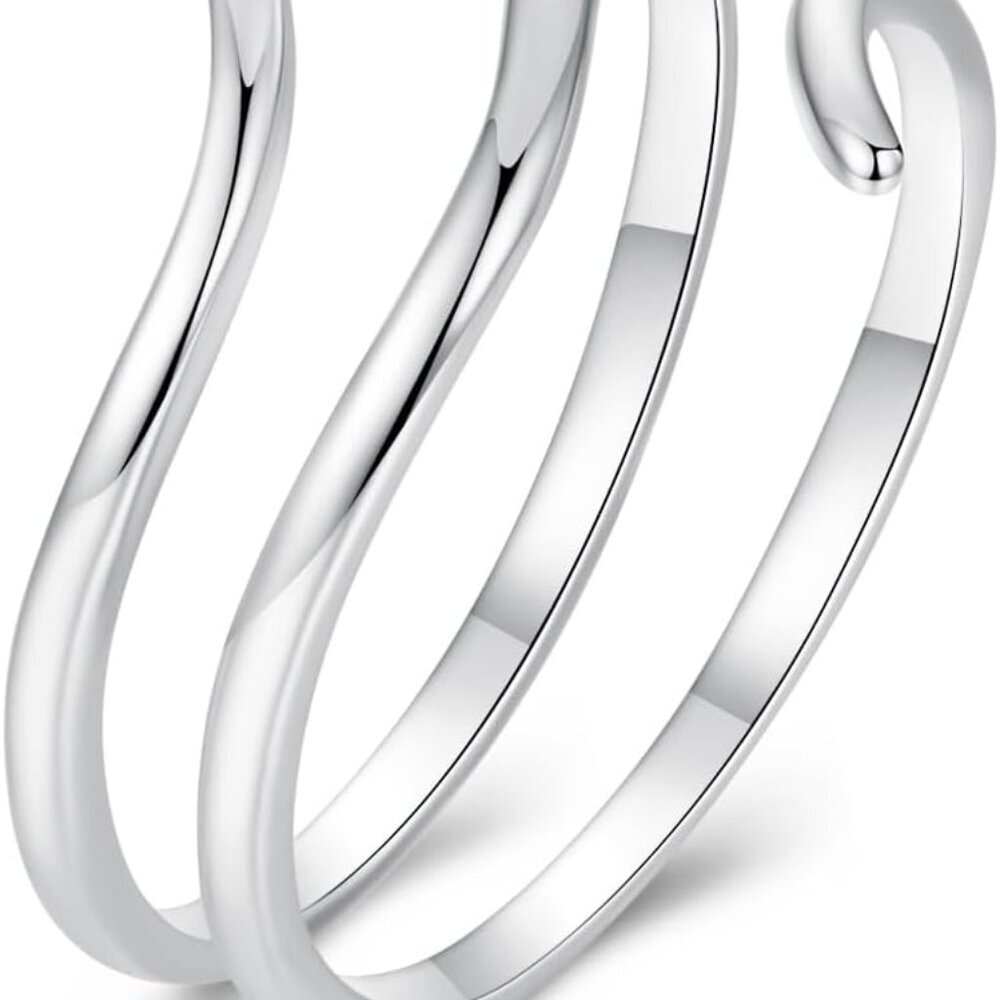 Multi-Layer Leaf Adjustable Ring In 925 Sterling … - image 1